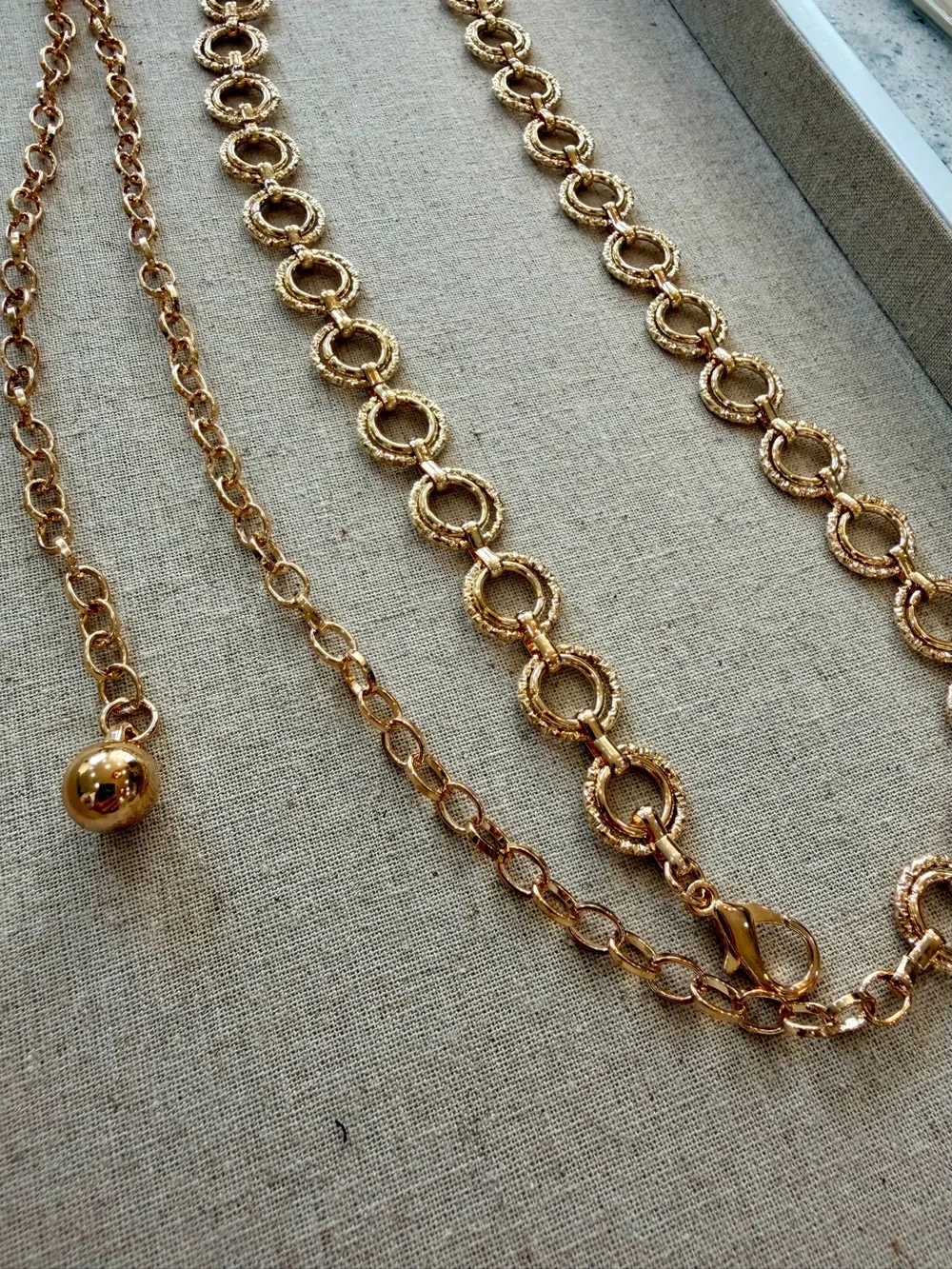 Gold Chain 42 inch Belt